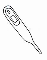 Thermometer Clipart Medical Sketch Library Clipartqueen sketch template