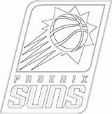 Suns Phoenix Hawks Atlanta Teams Coloring1 sketch template