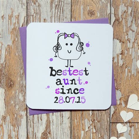Bestest Aunt Birthday Card By Parsy Card Co