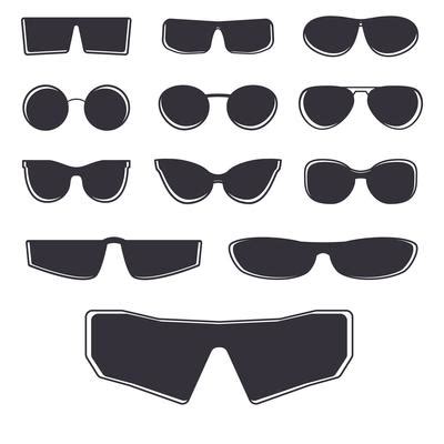 aviator sunglasses vector art icons  graphics