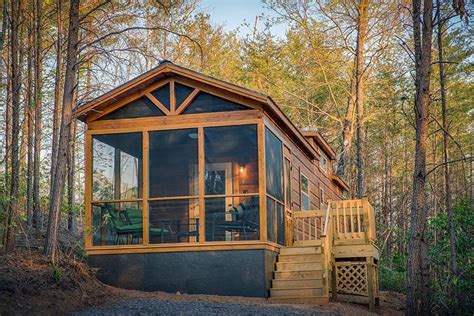 green river log cabins builds custom park models   weeks tiny house blog