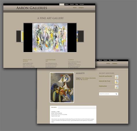 art gallery website glenview web design  marketing