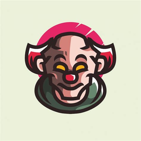 premium vector clown mascot logo
