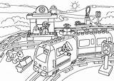 Lego Coloring Pages Train City Printable Kids Duplo Airplane Colouring Station Hawk Caboose Getdrawings Trains Drawing Tony Print Clipart Firemen sketch template