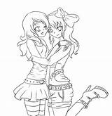 Coloring Anime Friends Girl Friend Pages Easy Drawing Quotes Lineart Nc Drawings Manga Getdrawings Two Deviantart School Quotesgram Group Getcoloringpages sketch template
