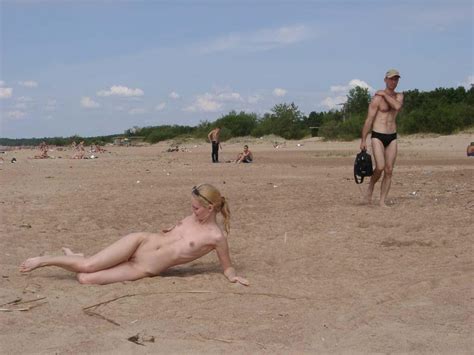 blonde sunbathing naked at public beach russian sexy girls