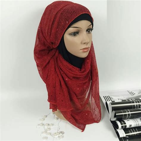 Wholesale Sex Arab Scarf Women Glitter Hijab 11 Colors Buy Sex Arab