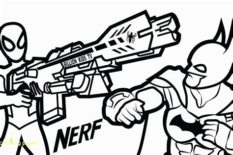 nerf blaster coloring page divyajanan