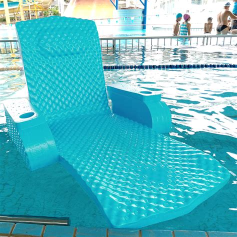 New Deluxe Foam Cushion Unsinkable Pool Lounge Chair Floating Chaise