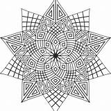 Printable Coloring Pages Adults Cool Designs Color Printablee Via Geometric sketch template