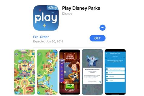 play disney parks app    pre order