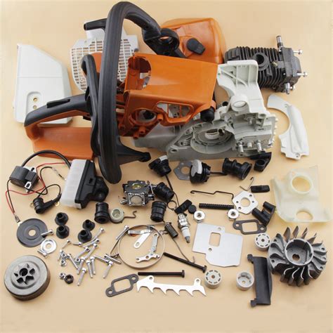 complete repair parts  stihl ms  chainsaw engine motor crankcase ebay