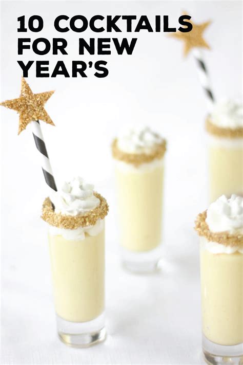10 fun cocktail ideas for your new year s party new years eve dessert