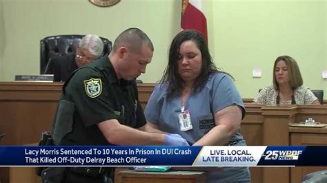 woman sentenced in crash that killed delray beach officer