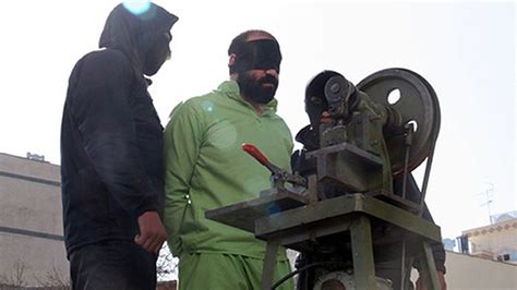 iranian officials purportedly unveil machine to amputate fingers of