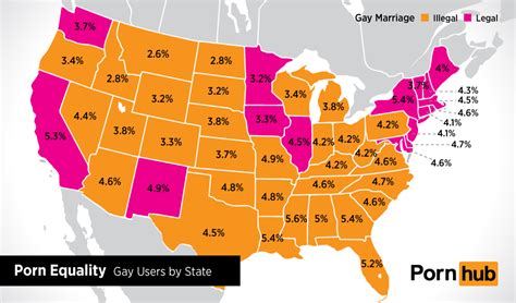 porn equality gay viewers by us state pornhub insights