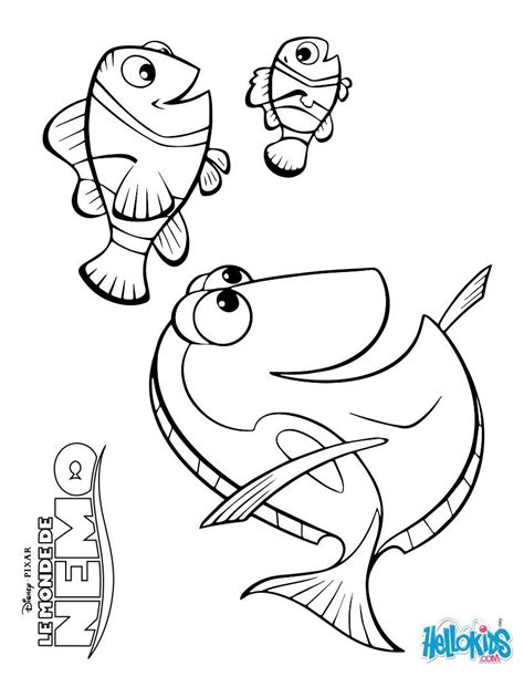 disney coloring pages marlin dory  nemo tractor coloring pages
