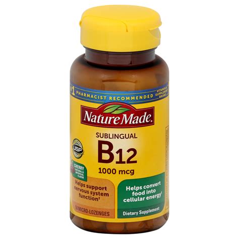 Save On Nature Made Vitamin B12 Sublingual 1000 Mcg Micro Lozenges