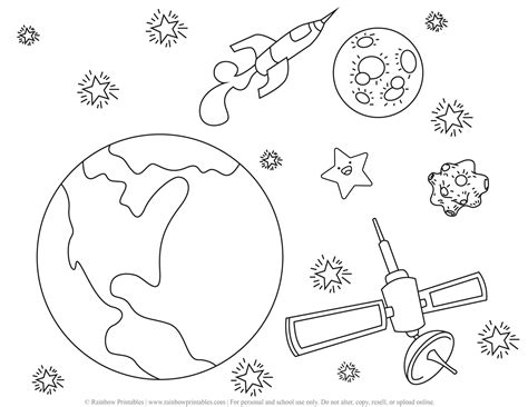 Astronaut Rocket Ship Outer Space Coloring Page Coloring Home 8235