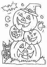 Coloring Halloween Pages Printable Size Print Library Clipart sketch template