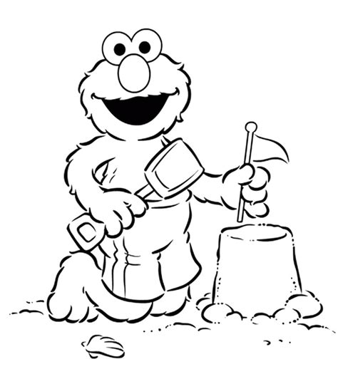 elmo coloring pages    print