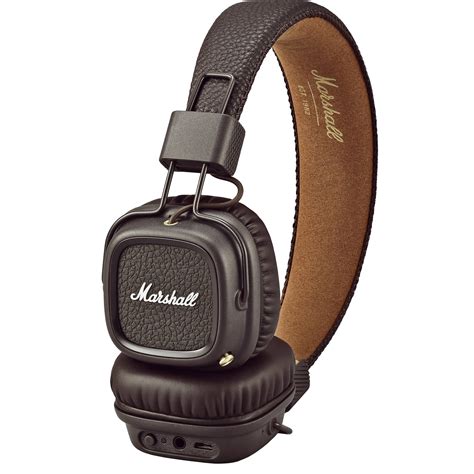 marshall major ii bluetooth headphones brown  bh photo