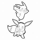 Pikachu Eevee 출처 Youtu sketch template