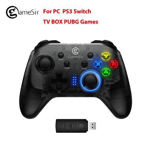 buy  gamesir  usb wired gamepad  ps   pad joystickcolorful led  motor