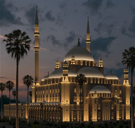 muhammad ali mosque adeel hameed cgarchitect architectural visualization exposure