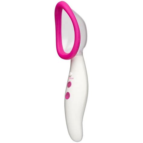 automatic vibrating rechargeable pussy pump pink and white sex toys
