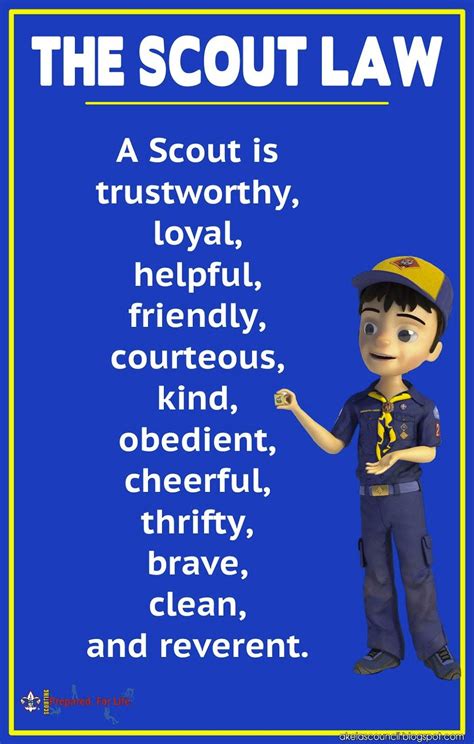 scout oath  law printable