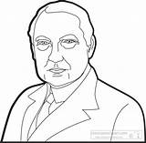 Warren Harding Clipart President Coloring Pages Nixon Outline Presidents Search Richard Clip Kids Clipground sketch template