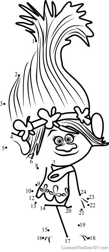 poppy pages princess coloring pages