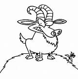 Goat Billy Grass Hill Coloring Pages sketch template