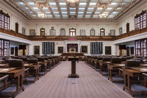 The House Of Representatives Chamber In The Texas Capitol Austin