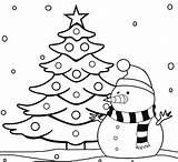 Coloring Tree Christmas Pages Print Cute Snowman Drawing Color Di Printable Colorare Natale Da Evergreen Roots Wallpaper Pagine Getcolorings Awesome sketch template