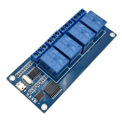 dc     channel relay module micro usb board  indicator pc upper computer icsea