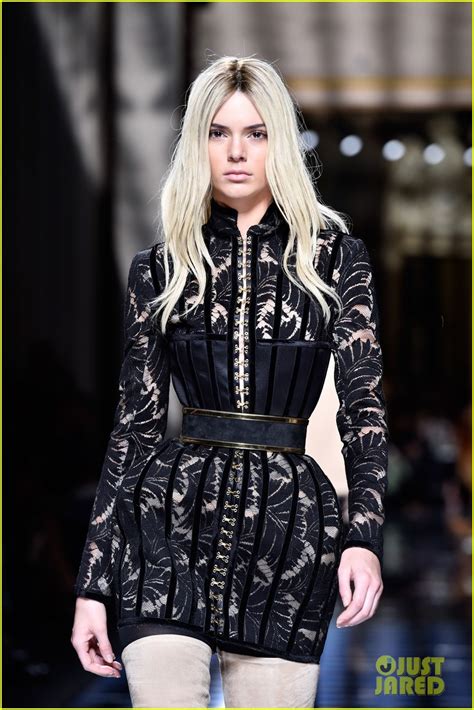 kendall jenner and gigi hadid switch up their hair colors for balmain paris show photo 936785