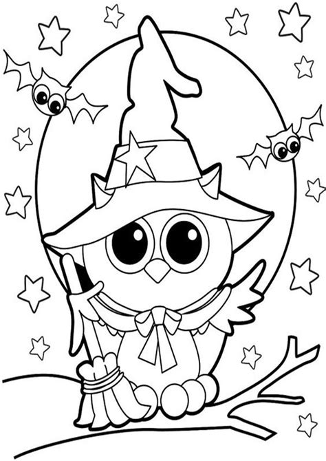 easy  print owl coloring pages coloriage halloween dessin
