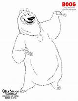 Season Open Boog Silly Coloring Scared Pages Elliot Printables Games Sheets Fun Cartoon Bear sketch template