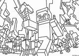 Minecraft Coloring Pages Print Characters Game Enemies Them Animals Its sketch template