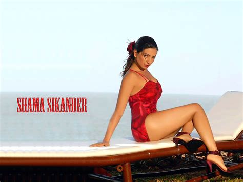 shama sikandar hot red bikini wallpapers 5 pics