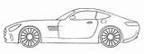 Mercedes Coloring Amg Gt sketch template