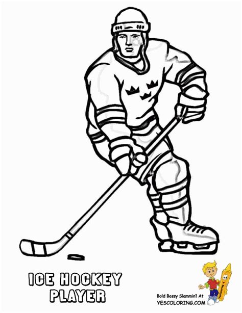 girls ice hockey sheets coloring pages