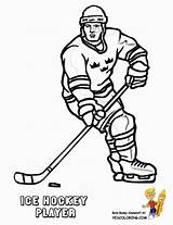 Coloring Hockey Pages Player Players Color Kids Book Printable Boys Print Game Popular Sheets Coloringhome sketch template