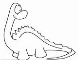 Coloring Dinosaur Pages Cute Popular sketch template