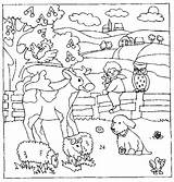 Ferme Animaux Coloriage Farm Animals La Coloring Imprimer Dessin Pages Printable Drawing sketch template