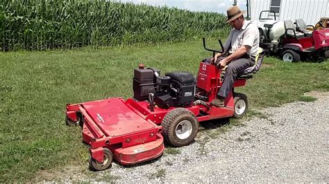 gravely promaster 300 60 front deck commercial lawn mower sold youtube