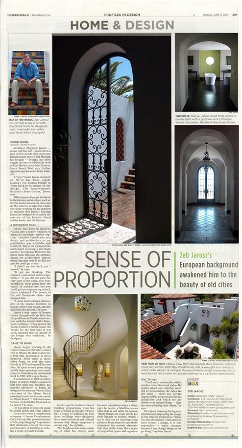 miami architect home design magazine jarosz poblications