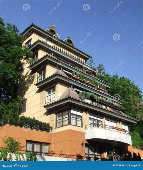 hillside terraced architecture stock image image